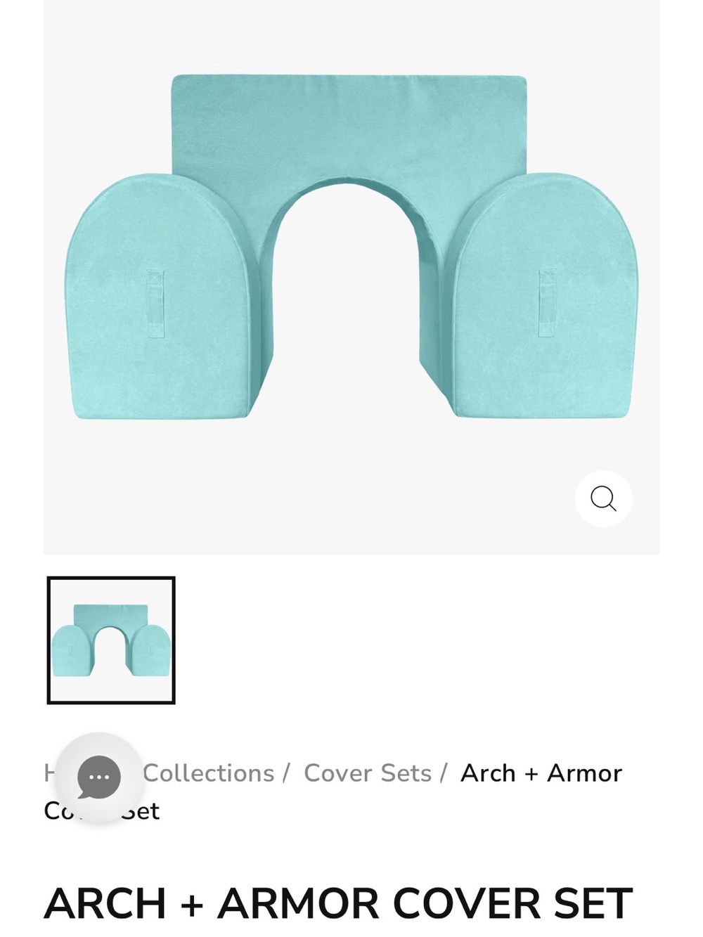 Arch & Armor Cover Set in Seafoam